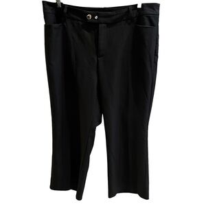 Eloquii Black Dress Pants Ankle Length Slight Flare Sz 16